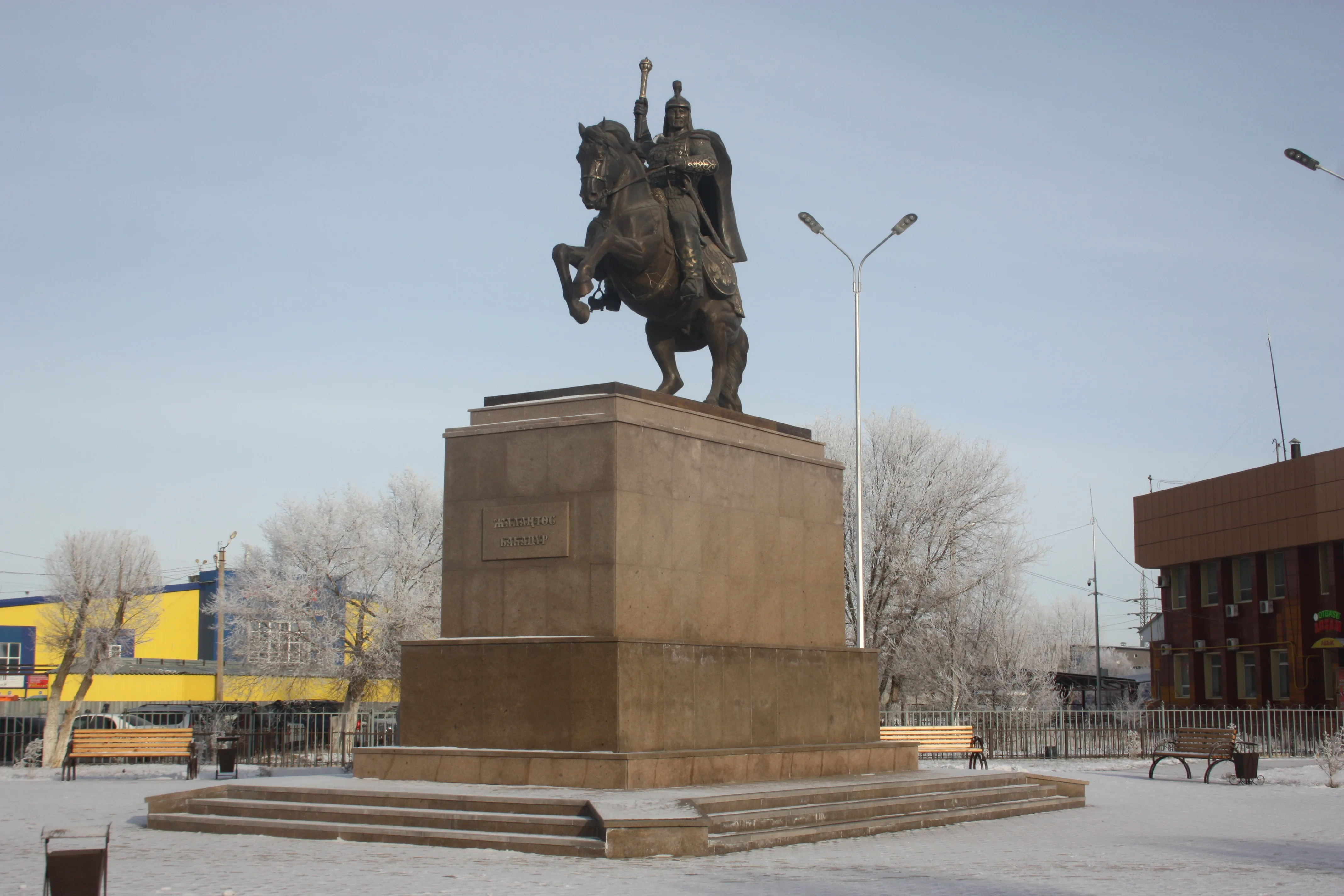 Monument to Zhalantos Batyr