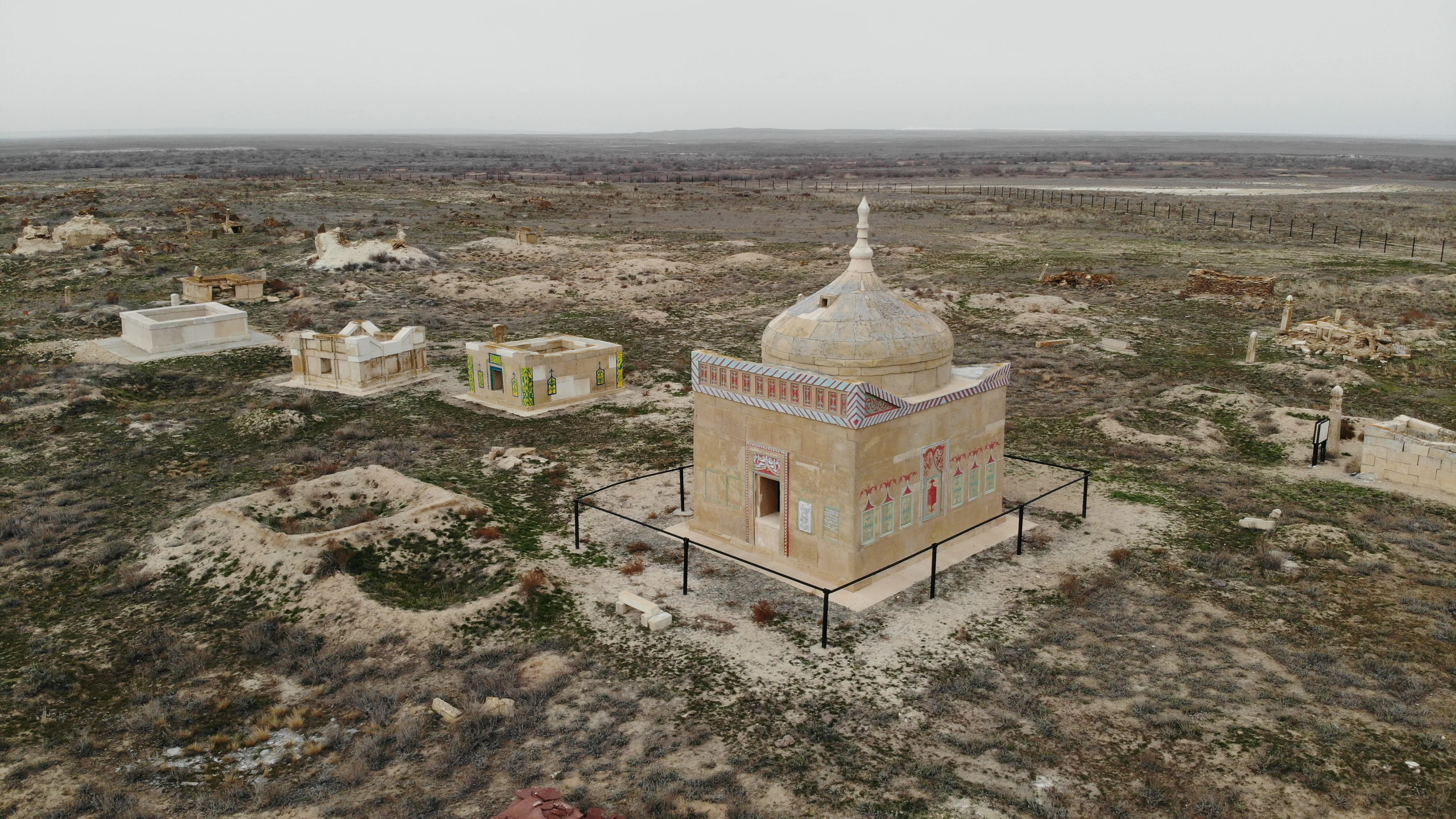 Karasakal Necropolis: Mausoleum, Saganatam, Qulpytas, and Small Architectural Forms