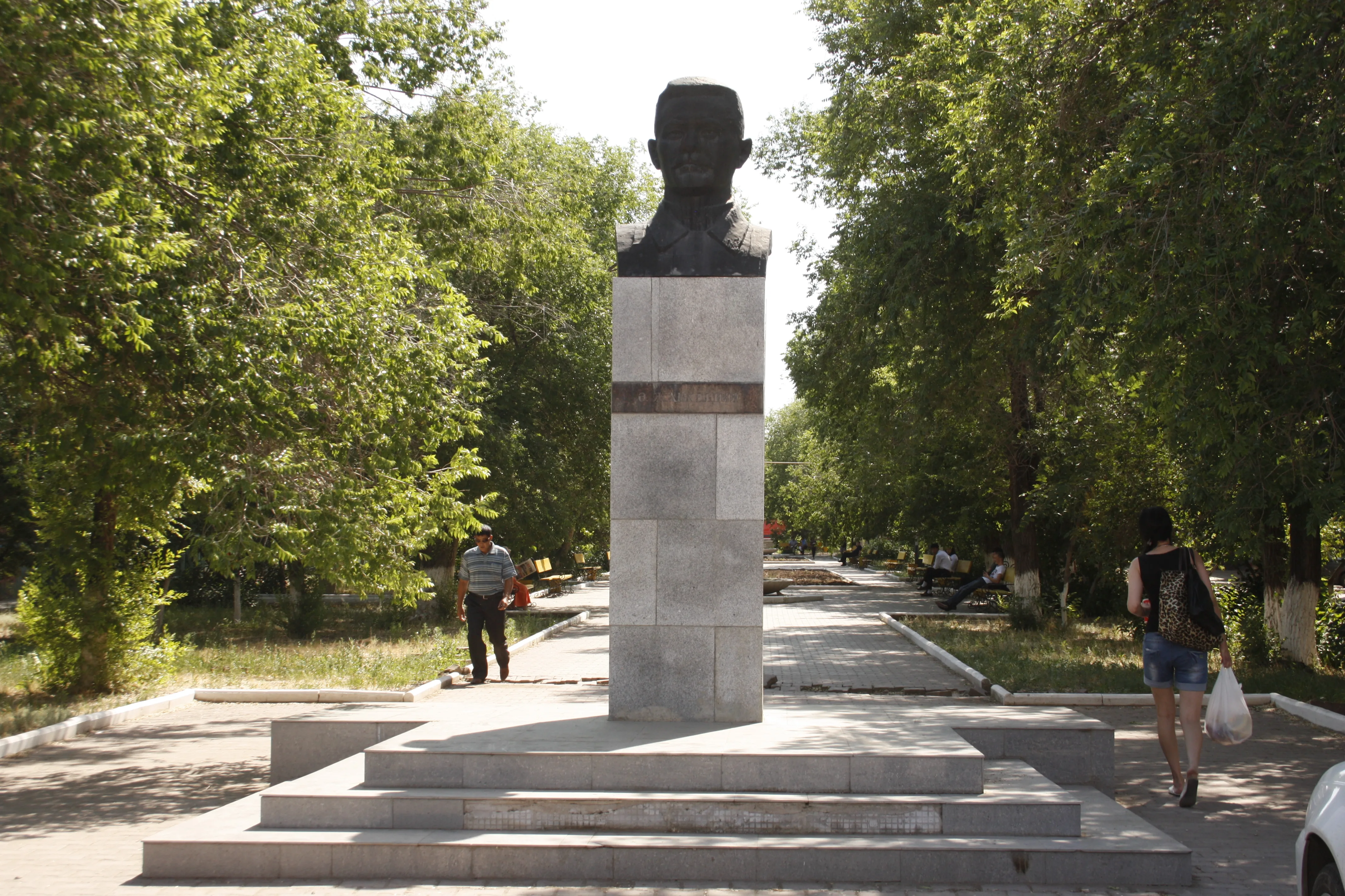 Monument-Sculpture to Alibi Zhangeldin